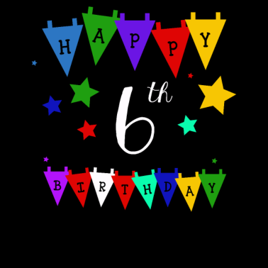 Zoom image 6. Kindergeburtstag 6 Jahre Alt Geschenk Shirt