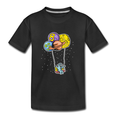 Urodziny dzieci  - Astronauta z balonami planety - 8 urodziny