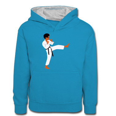 Barnebursdag  - Karate gutt i karate positur