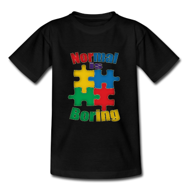 Children&#039;s birthday  - Normal Is Boring - Autism Awareness Puzzle Pieces