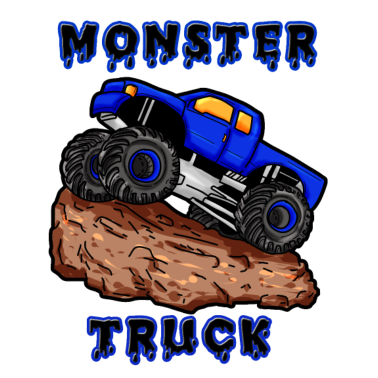 Zoom image Monster Truck Car Blue Son Boy Monster Truck