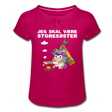 Børns fødselsdag  - Jeg skal være storesøster enhjørning gave fødsel