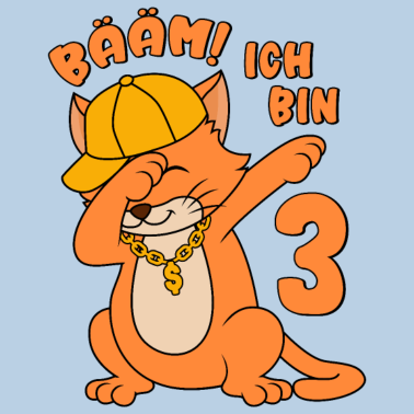 Zoom image 3. Geburtstag Junge 3 Jahre Katze Bääm! Ich bin 3