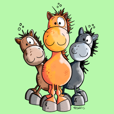 Zoom image Trzy słodkie Konie