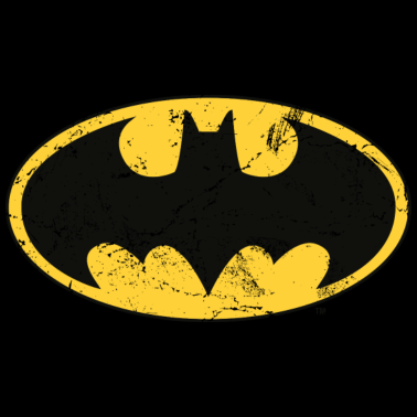 Zoom image Batman Logo Used Look T-skjorte for tenåringer