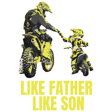 Zoom image Motocross T-shirt like father his son father