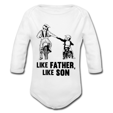 Children&#039;s birthday  - Like father Like son Motocross-Biker Motorra