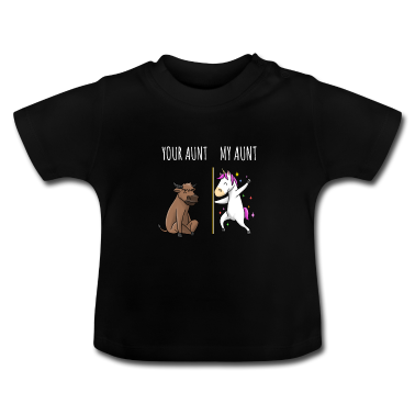 Børns fødselsdag  - Din moster Min tante Cow Unicorn Gift EN