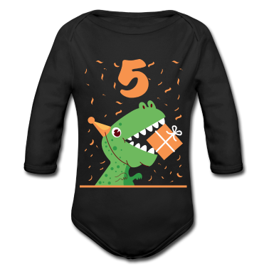 Cumpleaños de niños  - 5 Jahre Dinosaurier Fun Kindergeburtstag Geschenk