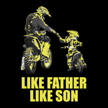 Zoom image Like Father Like Son Motocross Motocross Tata Motoc