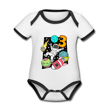 Lasten syntymäpäivä  - 3. Geburtstag - Astronaut Jungen Kindergeburtstag