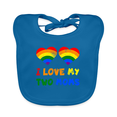 Barnebursdag  - I Love My Two Moms LGBTQ Lesbian Mum Pride Rainbow