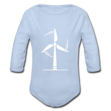 Children&#039;s birthday  - Wind turbine silhouette