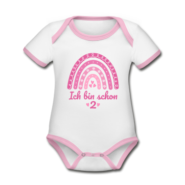Kindergeburtstag  - 2. Geburtstag Mädchen Regenbogen Ich bin schon 2