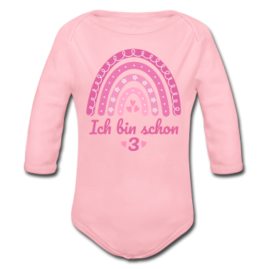 Kindergeburtstag  - 3. Geburtstag Mädchen Regenbogen Ich bin schon 3