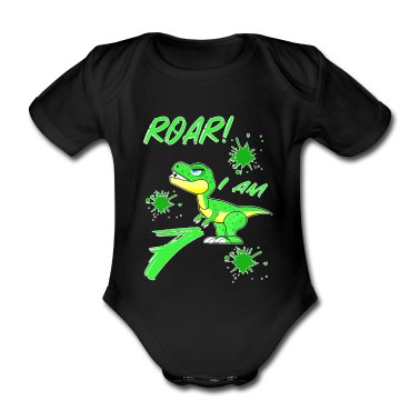 Anniversaire des enfants  - 7 Geburtstag Kindergeburtstag Dino Tyrannosaurus