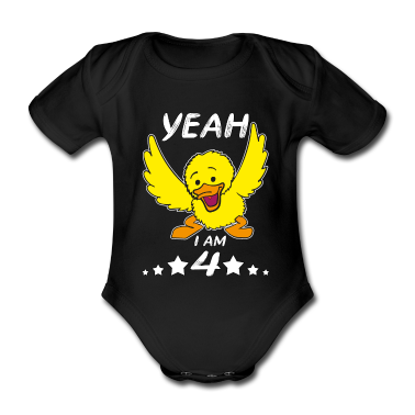 Anniversaire des enfants  - 4 Geburtstag Kindergeburtstag kleine Ente