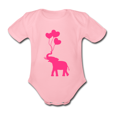 Anniversaire des enfants  - Elefant Herzballon Kinder / ballon coeur éléphant