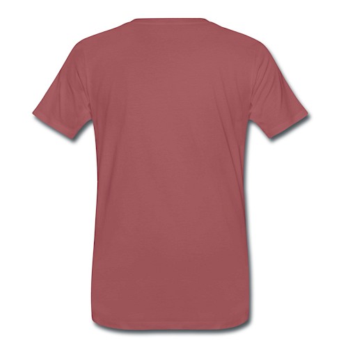 Männer Premium T-Shirt Hinten washed Burgundy