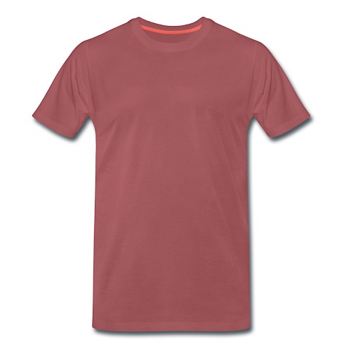 Männer Premium T-Shirt Vorne washed Burgundy