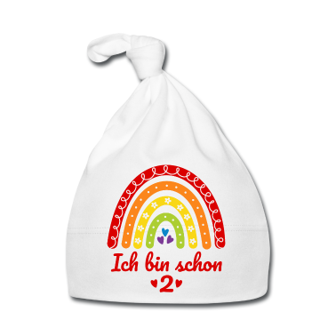 Kindergeburtstag  - 2. Geburtstag Mädchen Regenbogen Ich bin schon 2