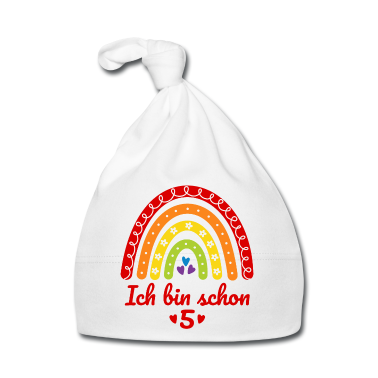 Kindergeburtstag  - 5. Geburtstag Mädchen Regenbogen Ich bin schon 5