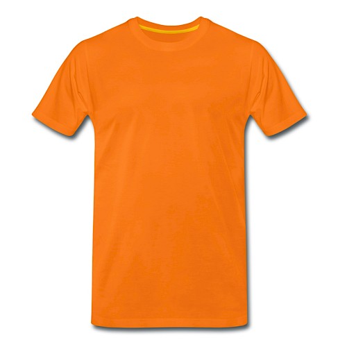 Men's Premium T-Shirt Vorne orange