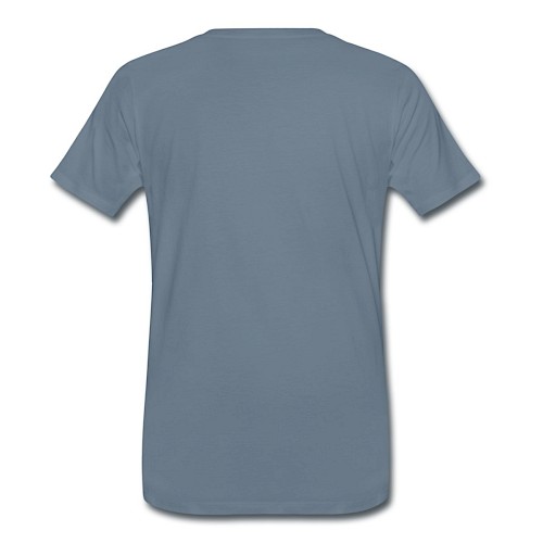Men's Premium T-Shirt Hinten steel blue