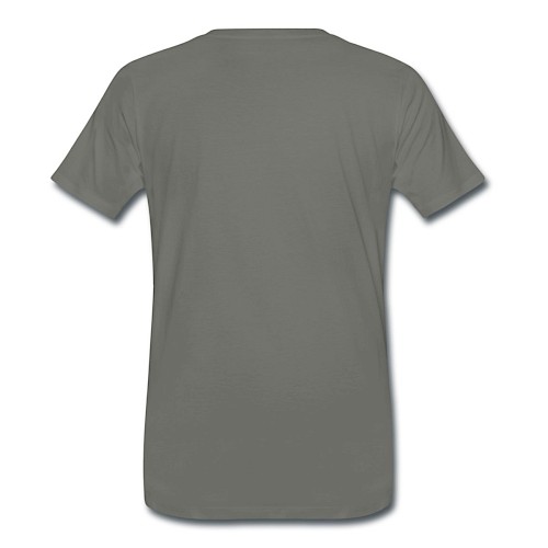 Männer Premium T-Shirt Hinten Asphalt