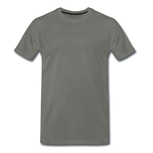 Männer Premium T-Shirt Vorne Asphalt
