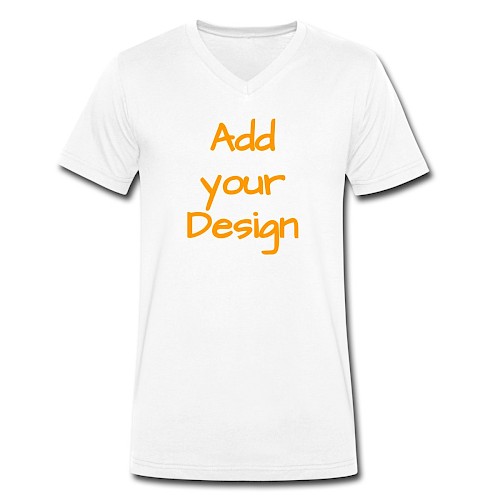 Men's Organic V-Neck T-Shirt by Stanley & Stella white