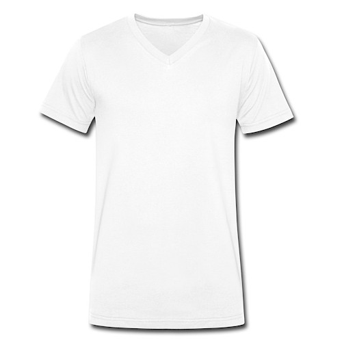 Men's Organic V-Neck T-Shirt by Stanley & Stella Vorne white