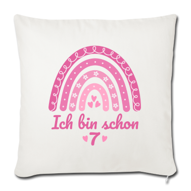 Kindergeburtstag  - 7. Geburtstag Mädchen Regenbogen Ich bin schon 7