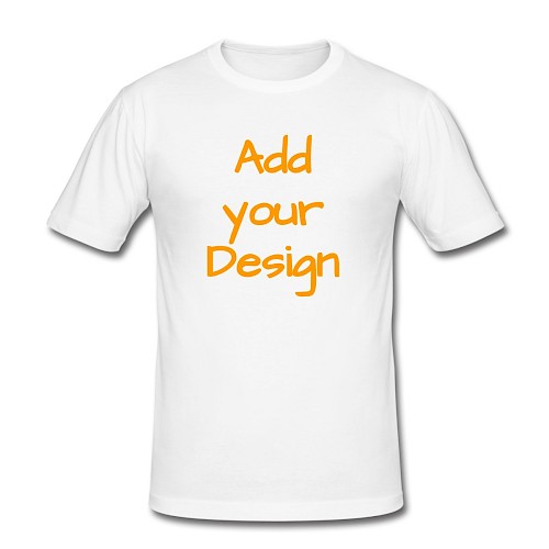 Männer Slim Fit T-Shirt Weiß