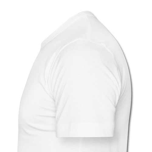 Männer Slim Fit T-Shirt Links Weiß