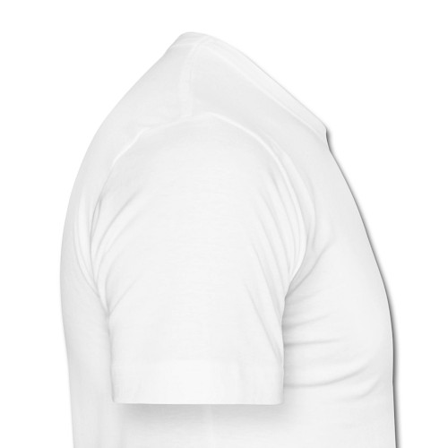 Männer Slim Fit T-Shirt Rechts Weiß