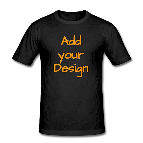 Obcisła koszulka męska czarny