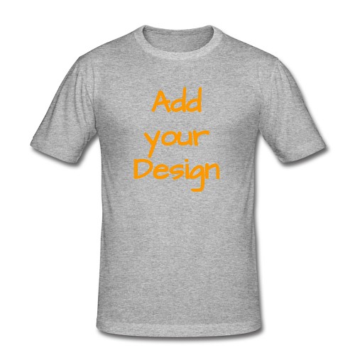 T-shirt près du corps Homme gris chiné