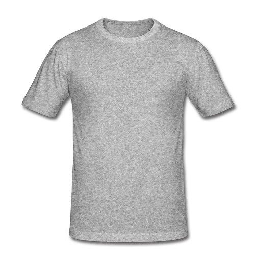T-shirt près du corps Homme Vorne gris chiné