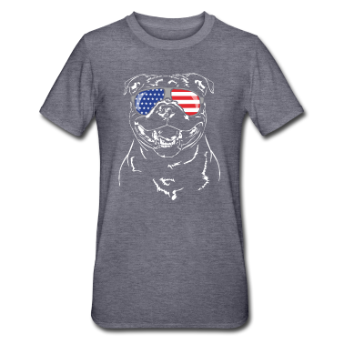 Lasten syntymäpäivä  - STAFFORDSHIRE BULL TERRIER Amerikka Lippu Wilsigns