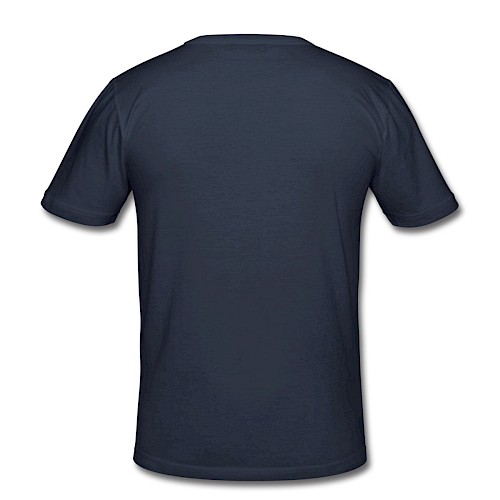 Camiseta ajustada hombre Hinten azul marino