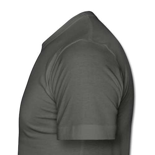 Mannen slim fit T-shirt Links grafietgrijs