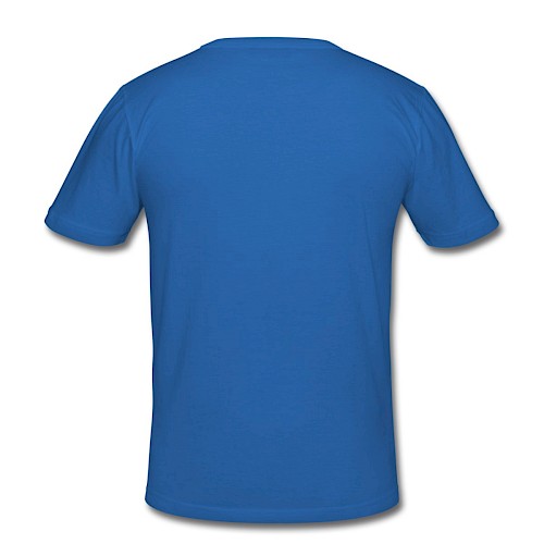 T-shirt près du corps Homme Hinten bleu roi