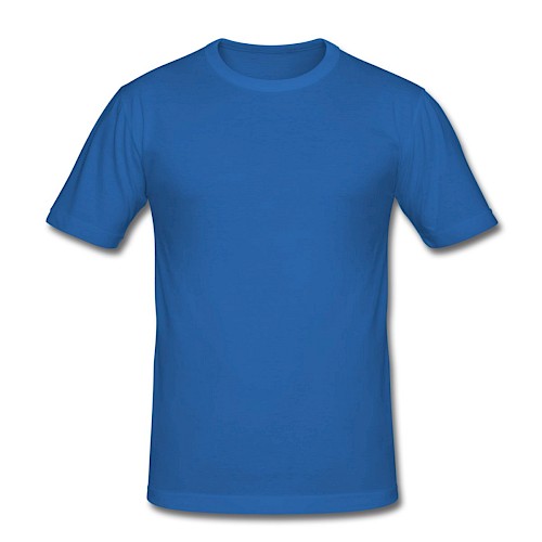 T-shirt près du corps Homme Vorne bleu roi