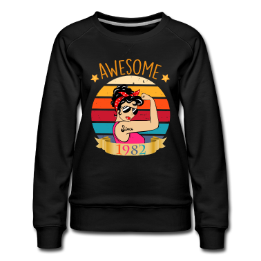 Urodziny dzieci  - Niesamowity prezent damska retro vintage z 1982 roku