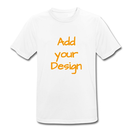 Männer T-Shirt atmungsaktiv Weiß