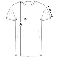 Men's Organic T-Shirt Size overview