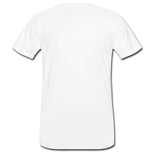 Männer Bio-T-Shirt Hinten Weiß