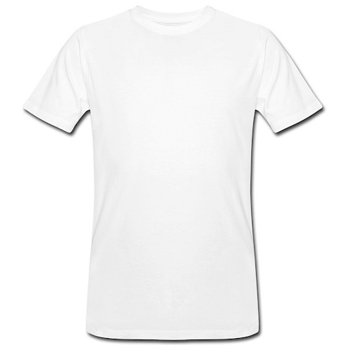 Männer Bio-T-Shirt Vorne Weiß