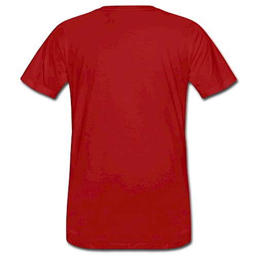 Men's Organic T-Shirt Hinten dark red